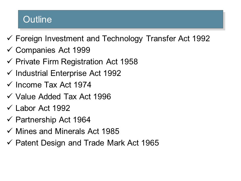 foreign investment and technology transfer act