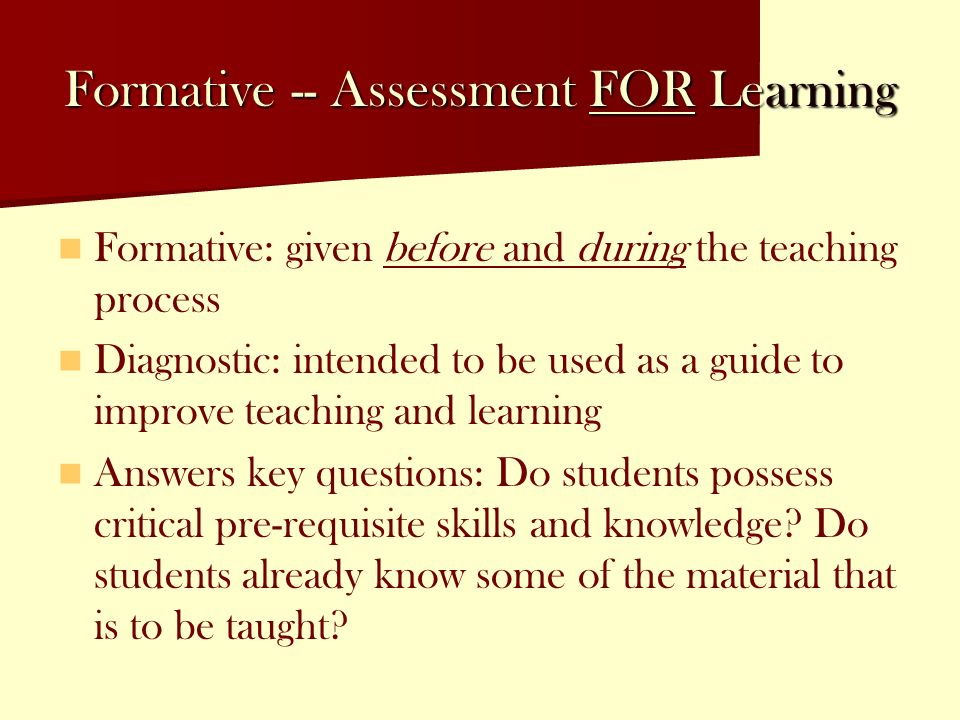 4-Day Agenda and Expectations Day 2 Building Formative Assessments ...