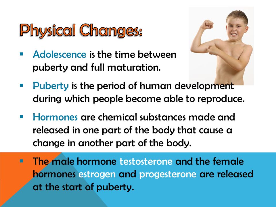 Physical changes during puberty