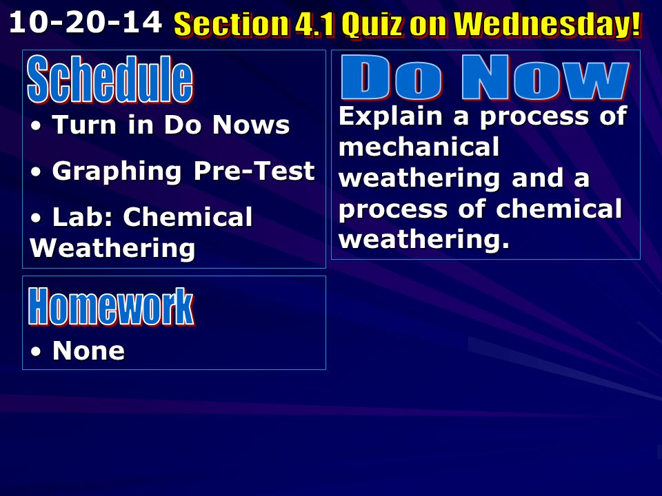 turn in do nows turn in do nows graphing pre test graphing mechanical and chemical weathering venn diagram