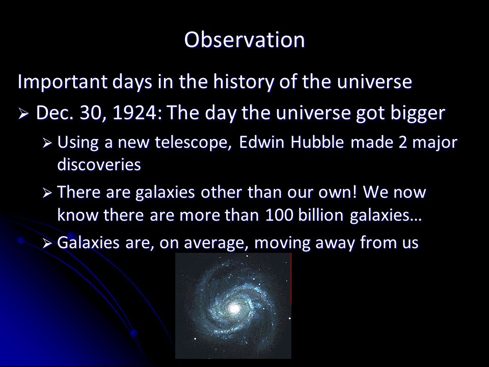 Observation continued  Kuhn: Why what scientists observe changes ...