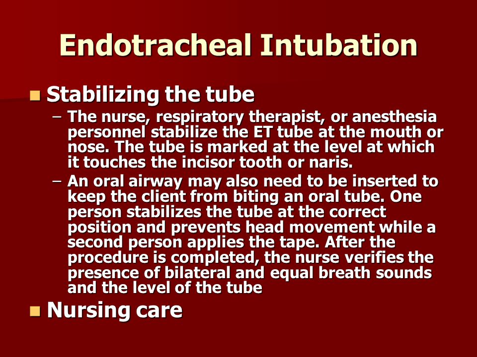 Interventions for Critically Ill Clients with Respiratory Problems ...