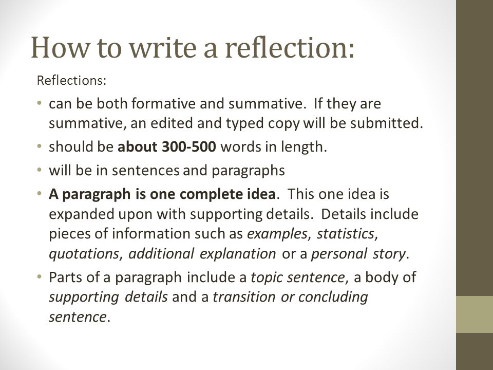 reflective writing examples in education how to write a reflection paper on an article