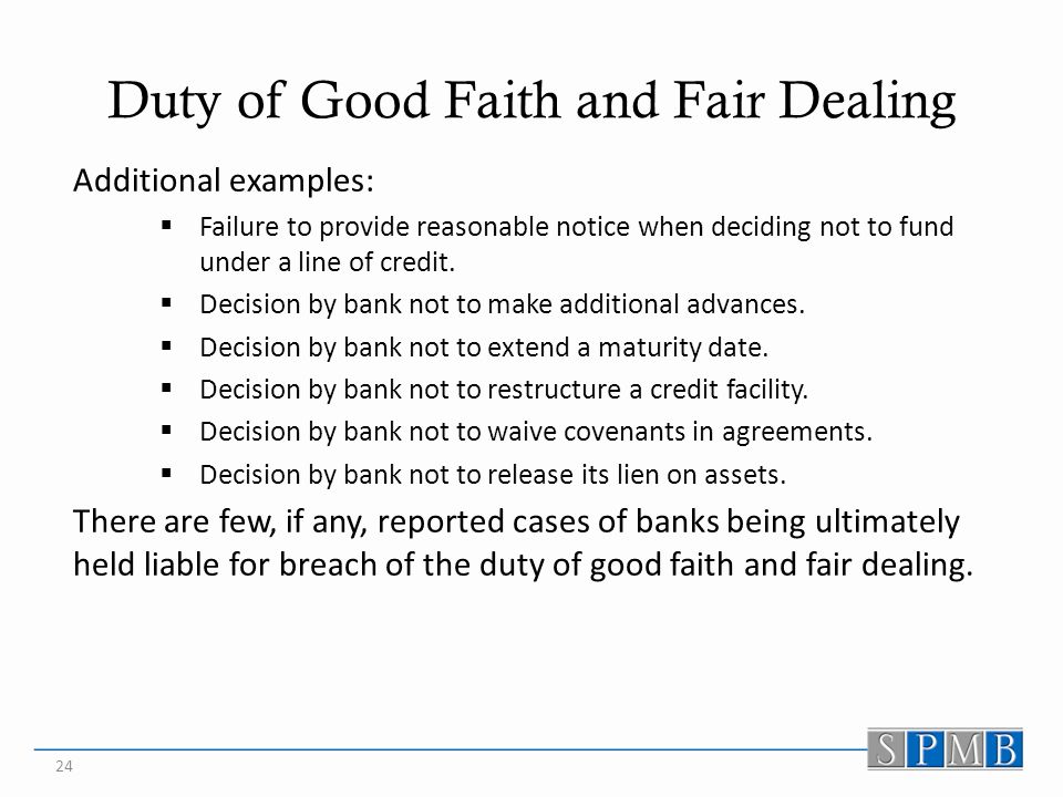 What You Should Know about the Implied Duty of Good Faith 