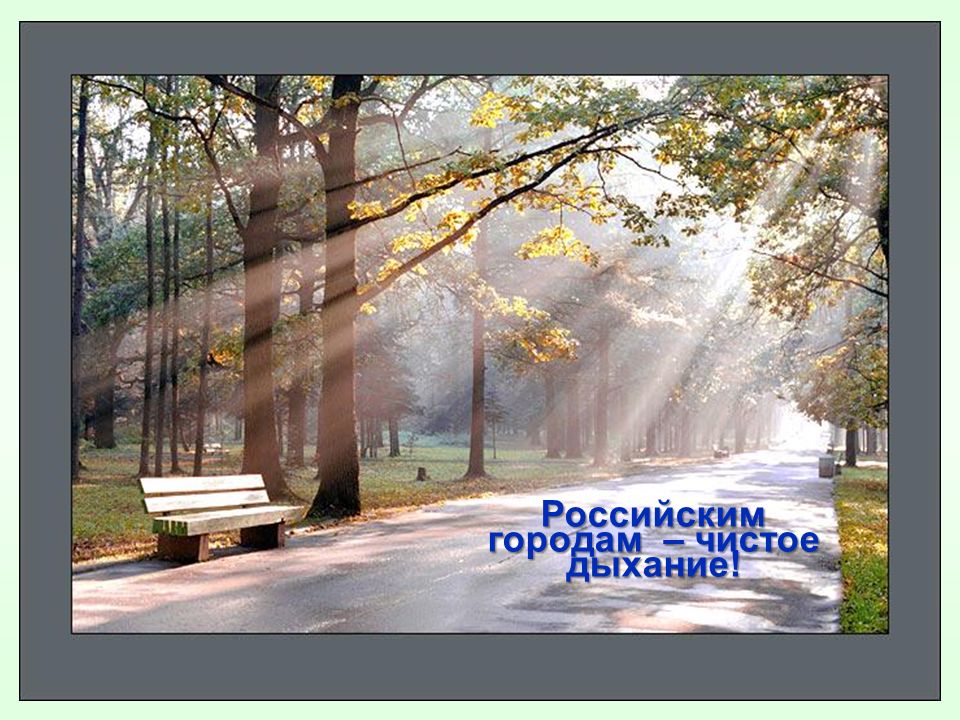 46 Российским городам – чистое дыхание!