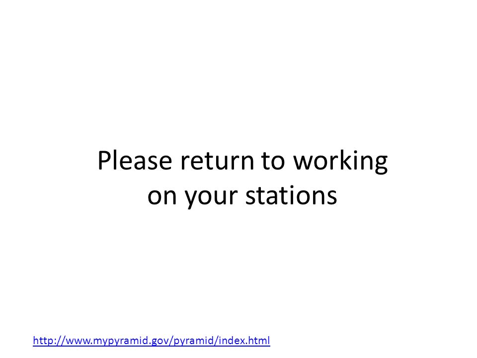 Please return to working on your stations