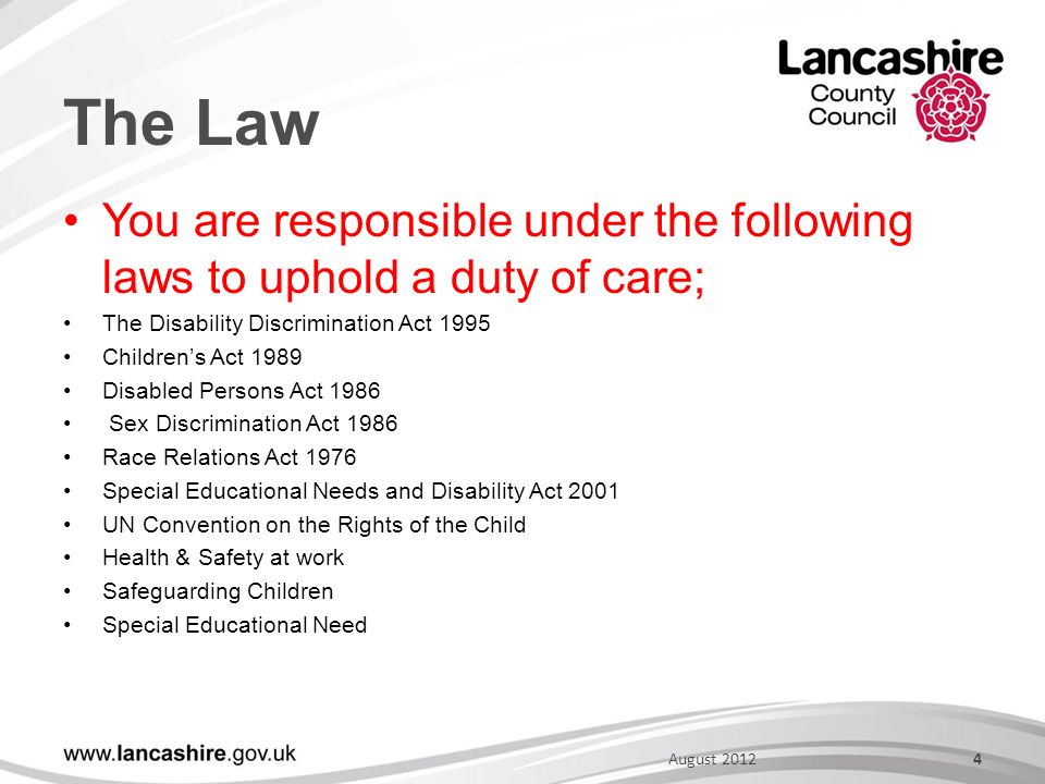 duty of care and safeguarding
