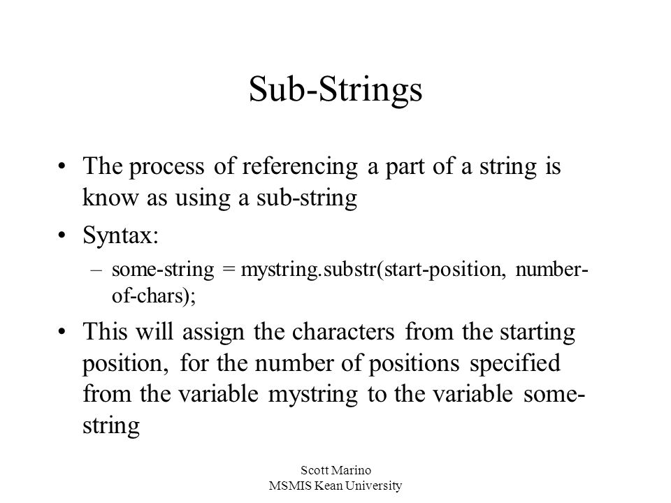 Scott Marino MSMIS Kean University MSAS5104 Programming with Data ...