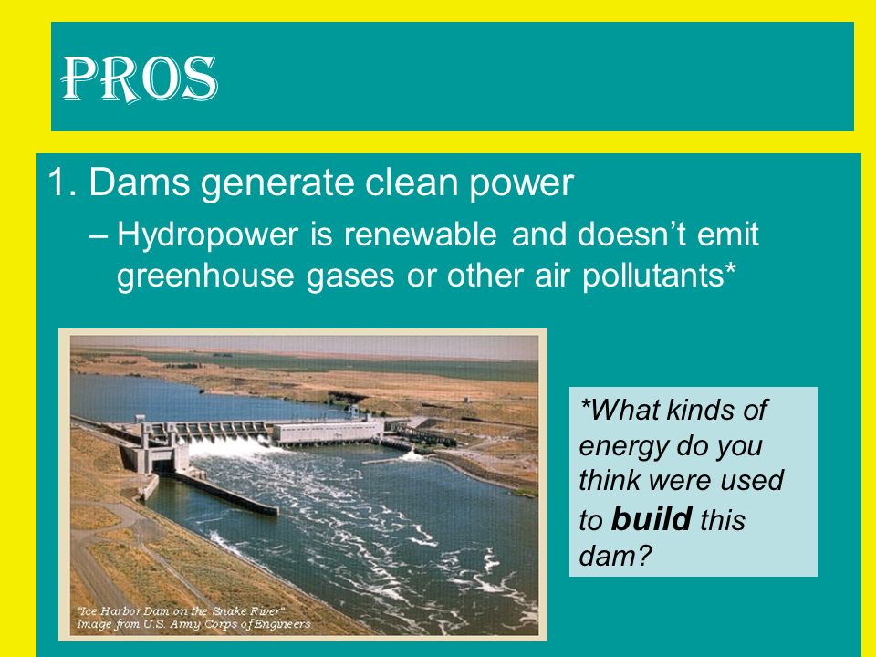 pros and cons of dams