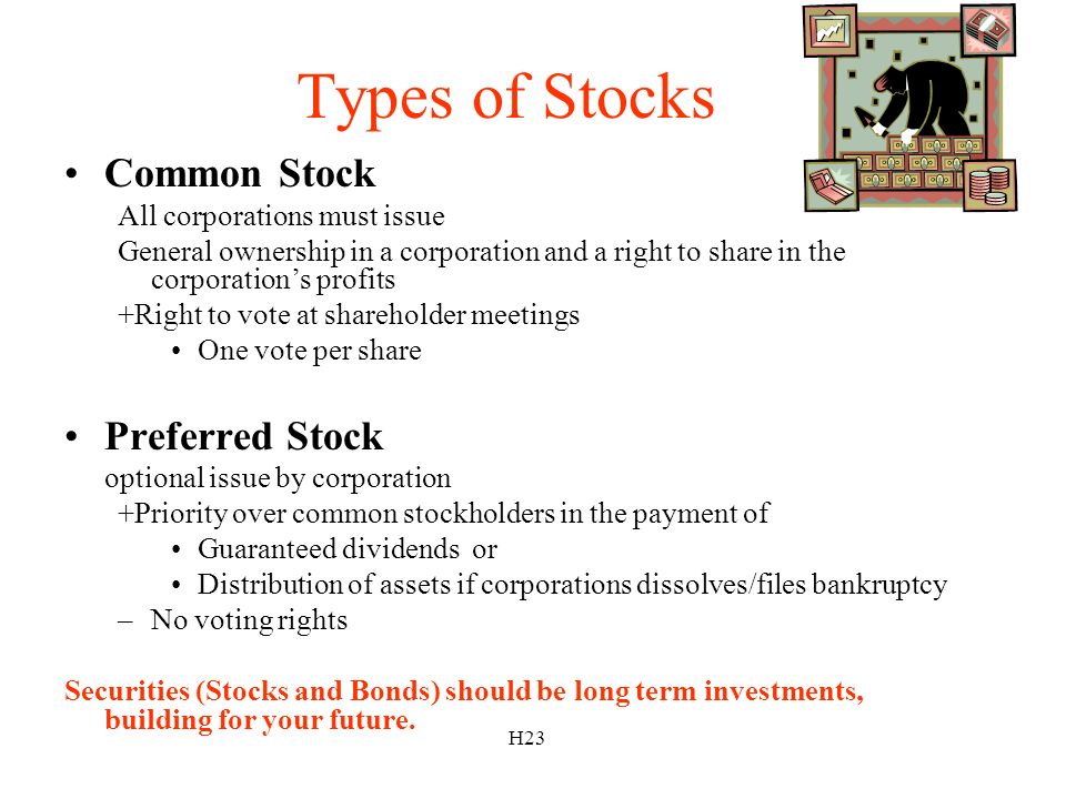 8.01-B Summarize Type Of Stock And Bond (securities) Investing ...