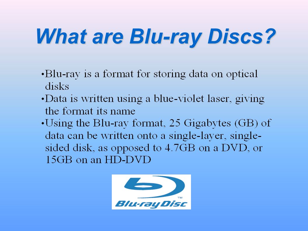 Blu-Ray Discs Kunho Baik Maya Irvine Adam Lussier Chris Mohr Gary Roloff. -  ppt download