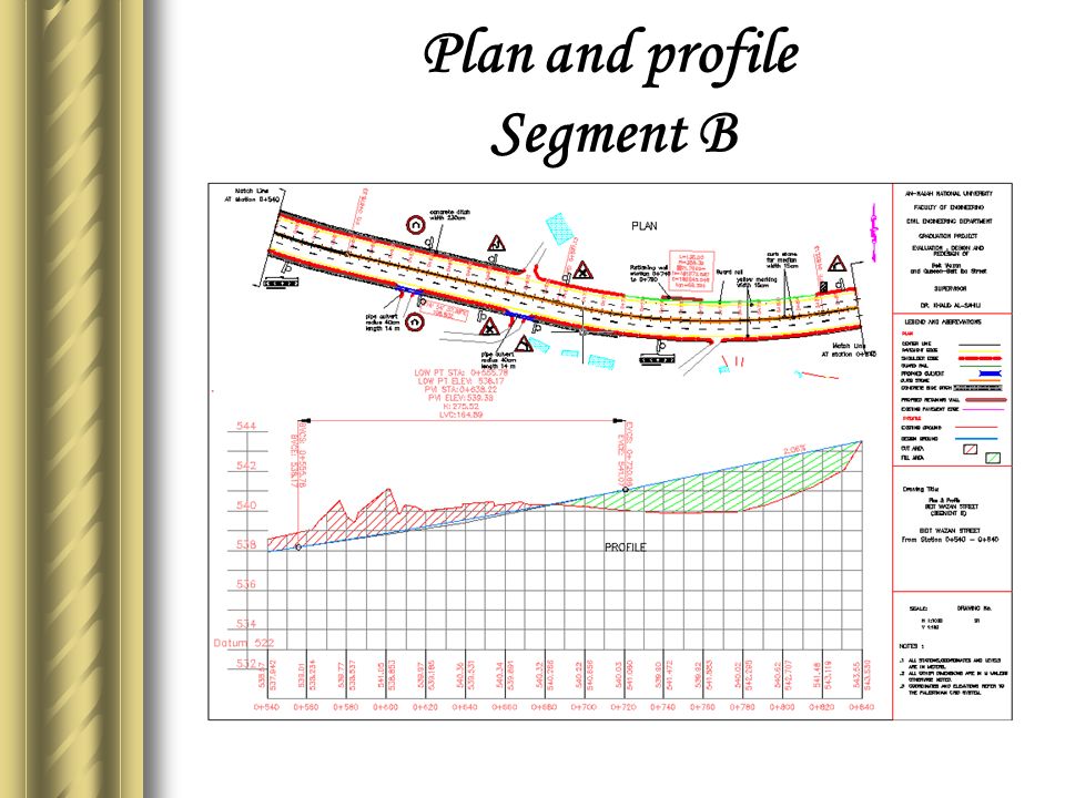Plan and profile Segment B