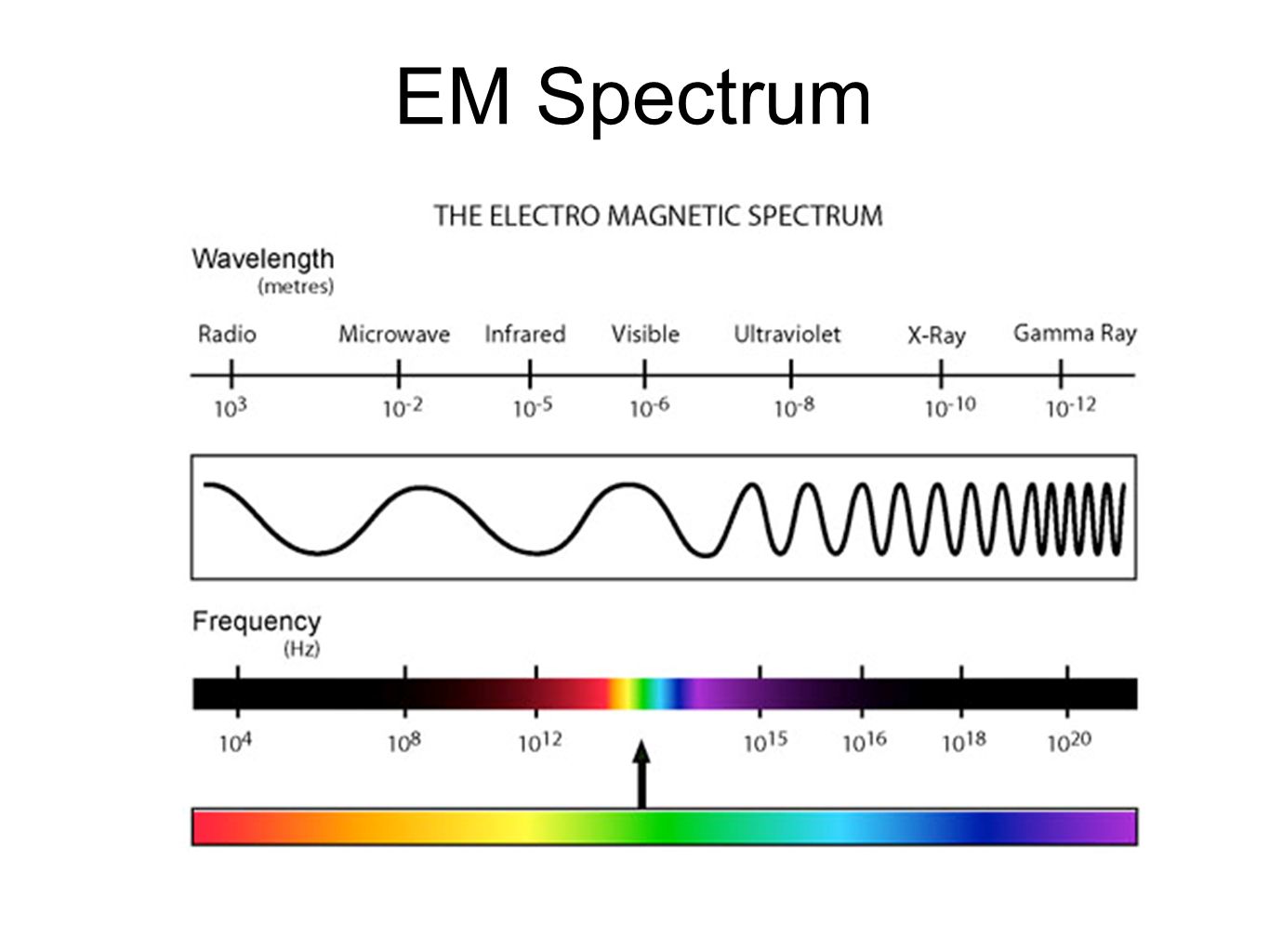 Radio spectrum. Electromagnetic Waves Spectrum. Wavelength and Frequency. Radiation Spectrum. Scale of electromagnetic radiation.