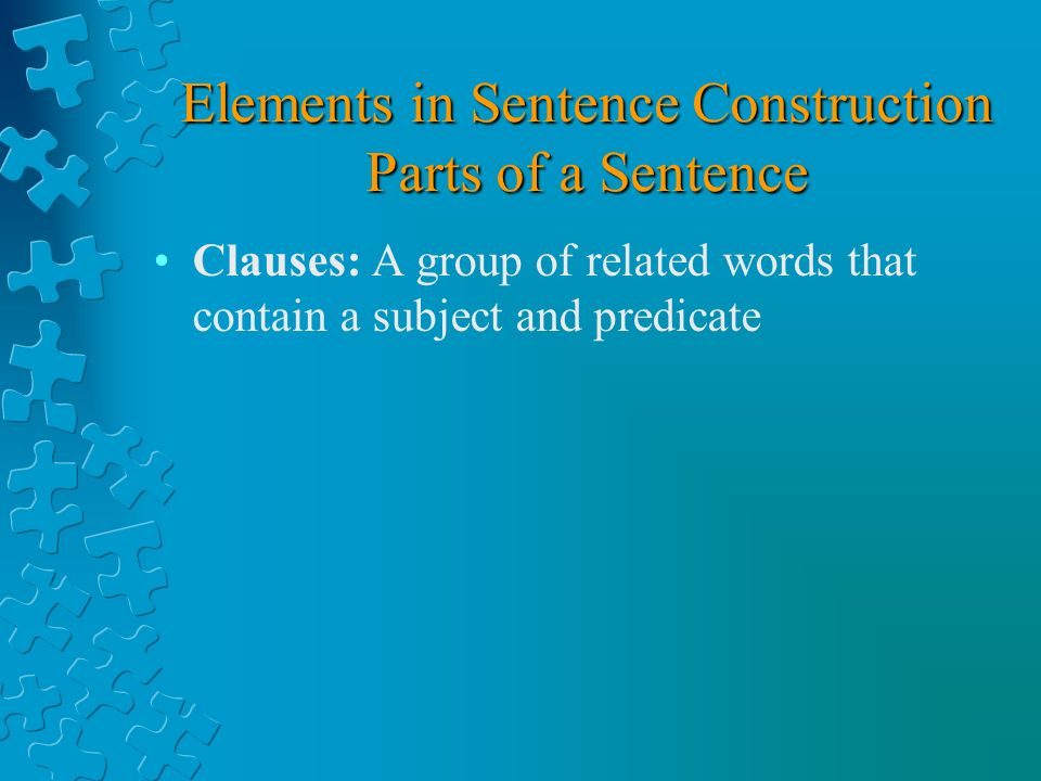 syntax terminology and analysis