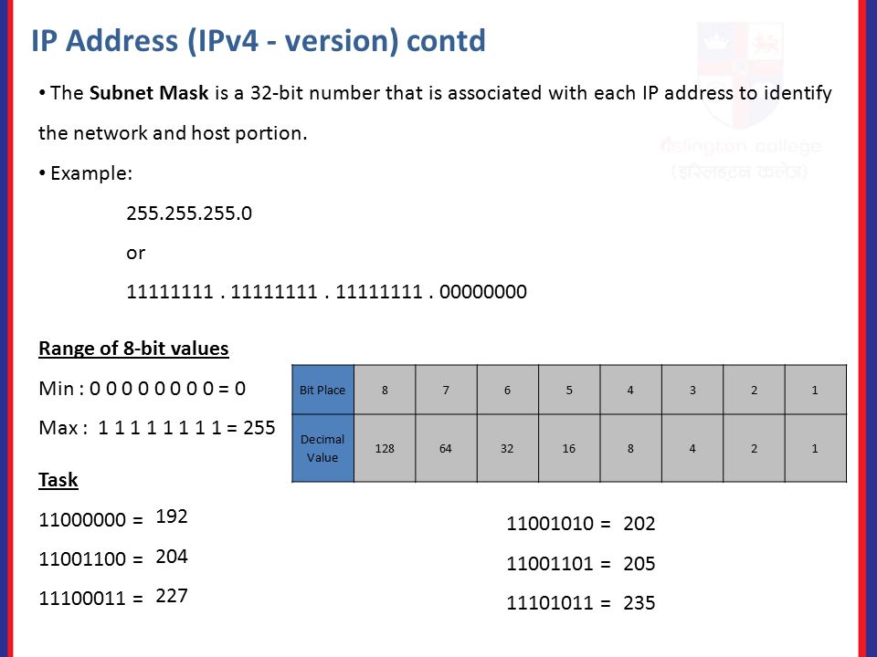 Lesson 2 – IP Addressing IP Address (IPv4 – Version 4) Private and Public  Address Brief Introduction to IPv6 – Version ppt download