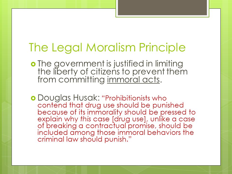 principle of legal moralism
