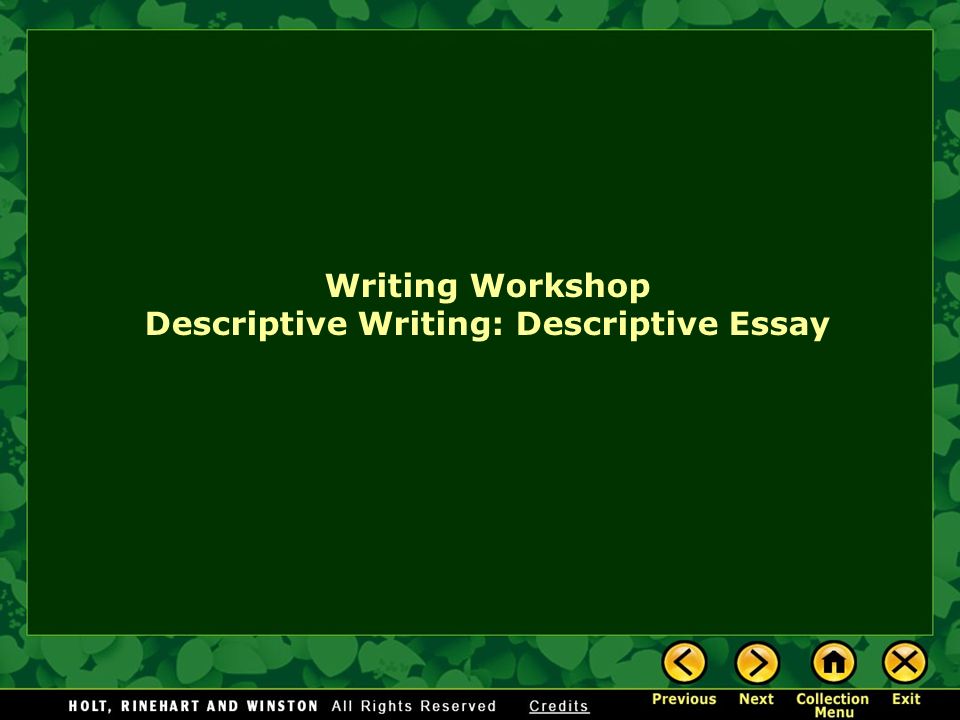 what is a descriptive essay