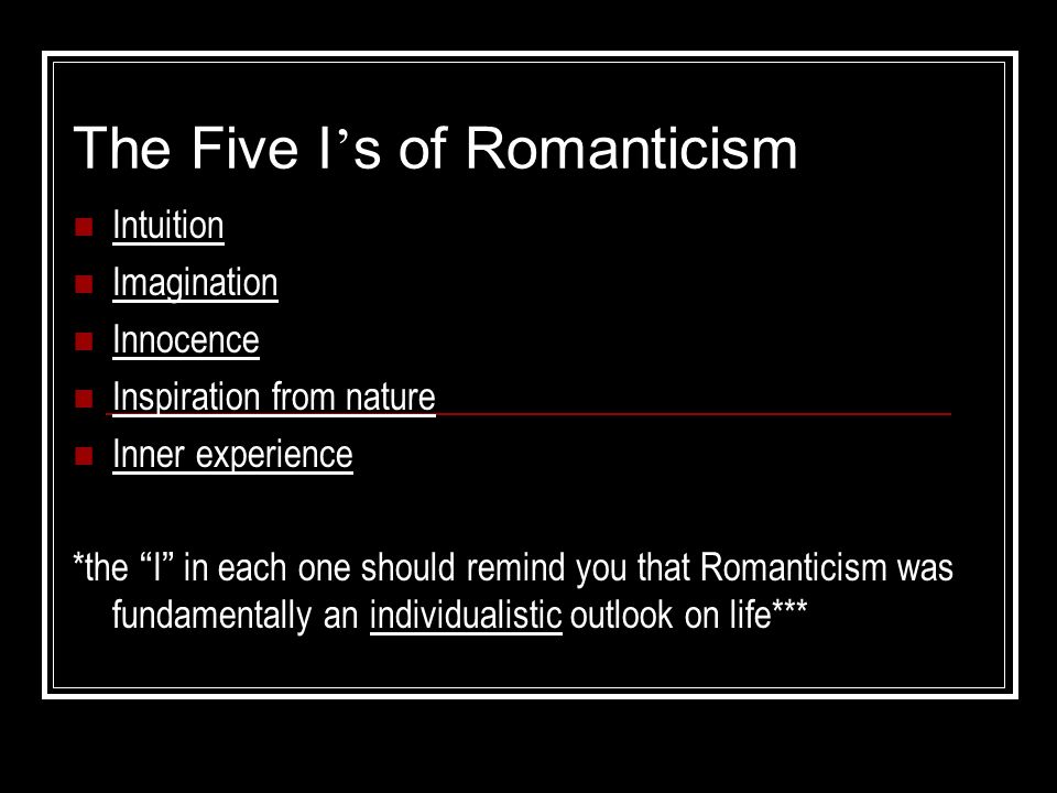 intuition in romanticism