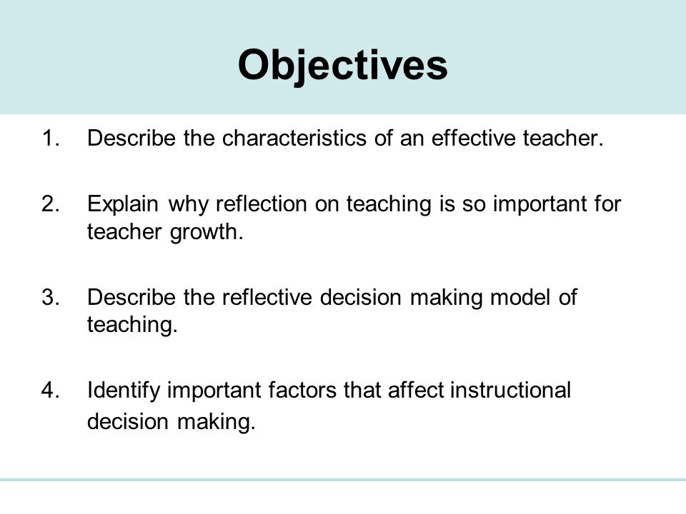 reflection in teacher education
