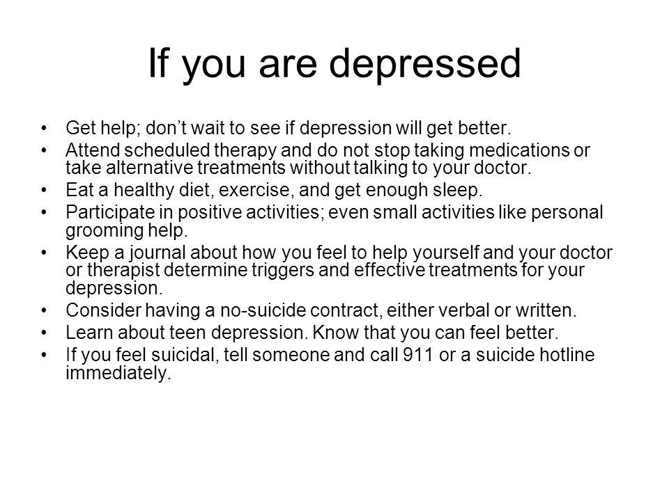 when does depression get better