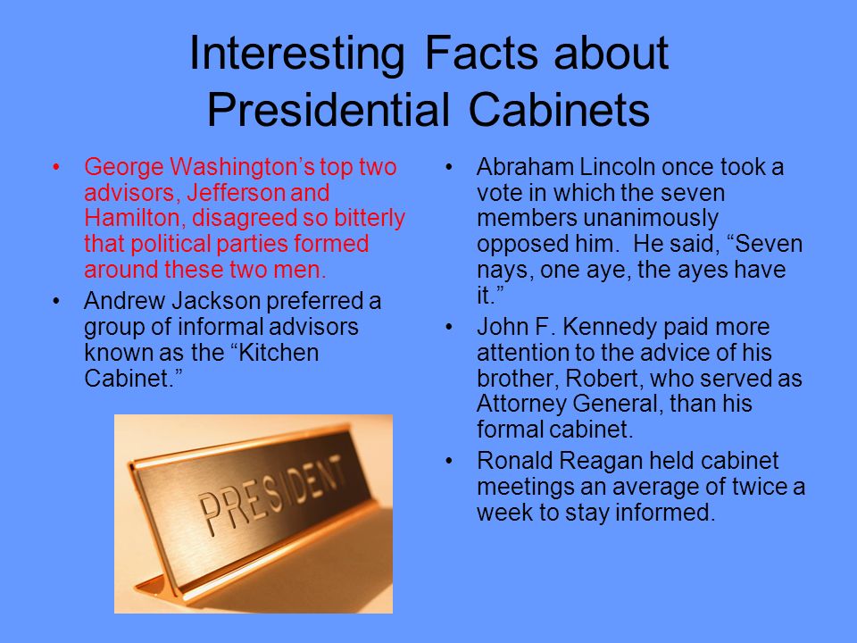 The President S Cabinet Who Are They How Are They Selected