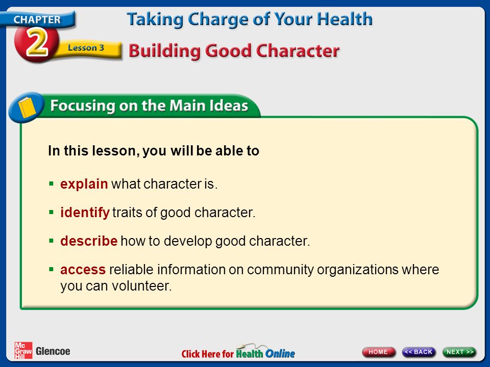 how to develop good character