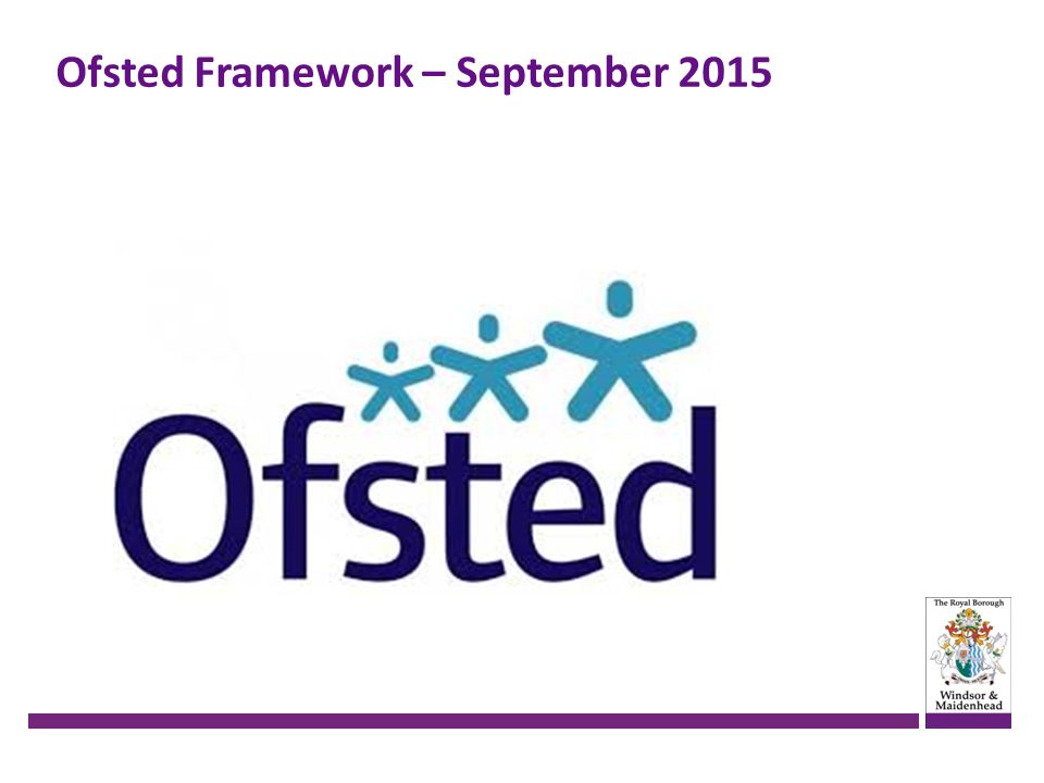 Ofsted Framework – September 2015