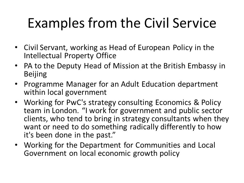 career destinations for our alumni our alumni generally go into the civil service examples