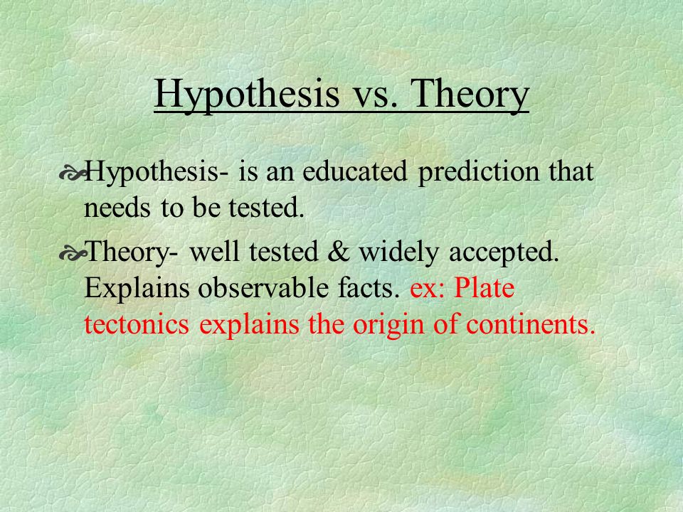 3. Form an Hypothesis educated An educated guess based  -It is a prediction based on data.