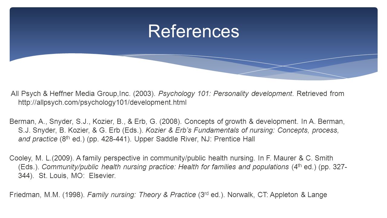 All Psych & Heffner Media Group,Inc. (2003). Psychology 101: Personality development.