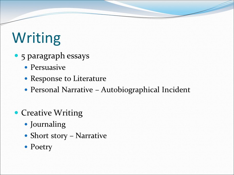 Writing Paragraph Essays Persuasive Response To Literature Writing Paragraph Essays Persuasive Response To Literature Personal Narrative Autobiographical Incident Creative Writing Journaling Short Story Legitimate Custom Writing Services also Personal Essay Examples For High School I Need Help With Business Plan