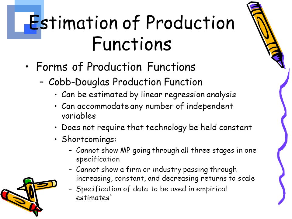 what does the production function show
