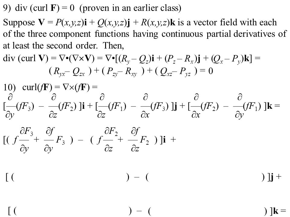 When We Take Derivatives To Obtain We Call The Del Operator And Write Df Or F We Can Think Of Dx D Dx And As Operators In The Sense