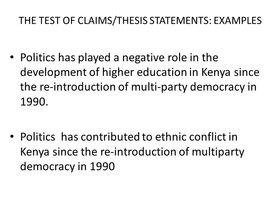 good thesis statement democracy