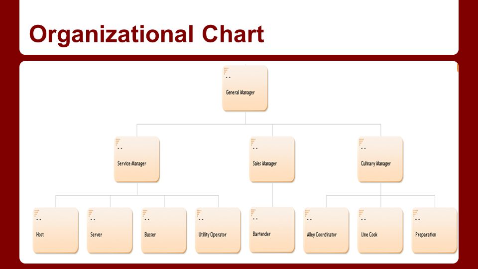 Food Service Organizational Chart