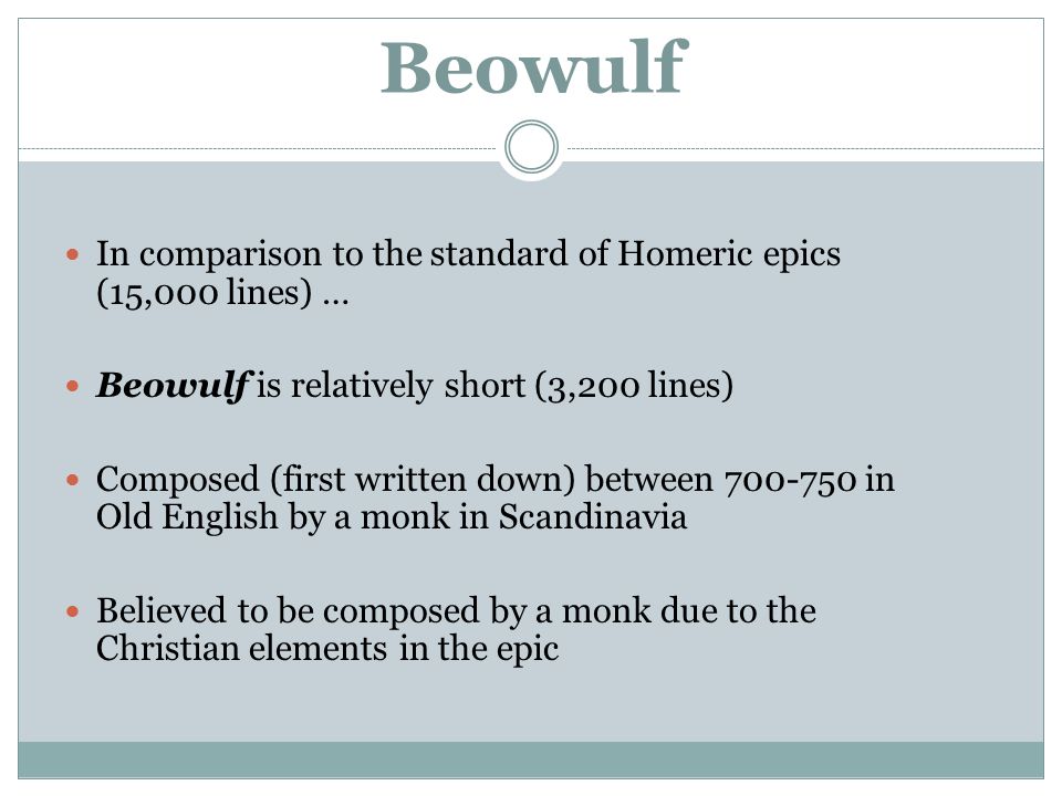 beowulf characteristics