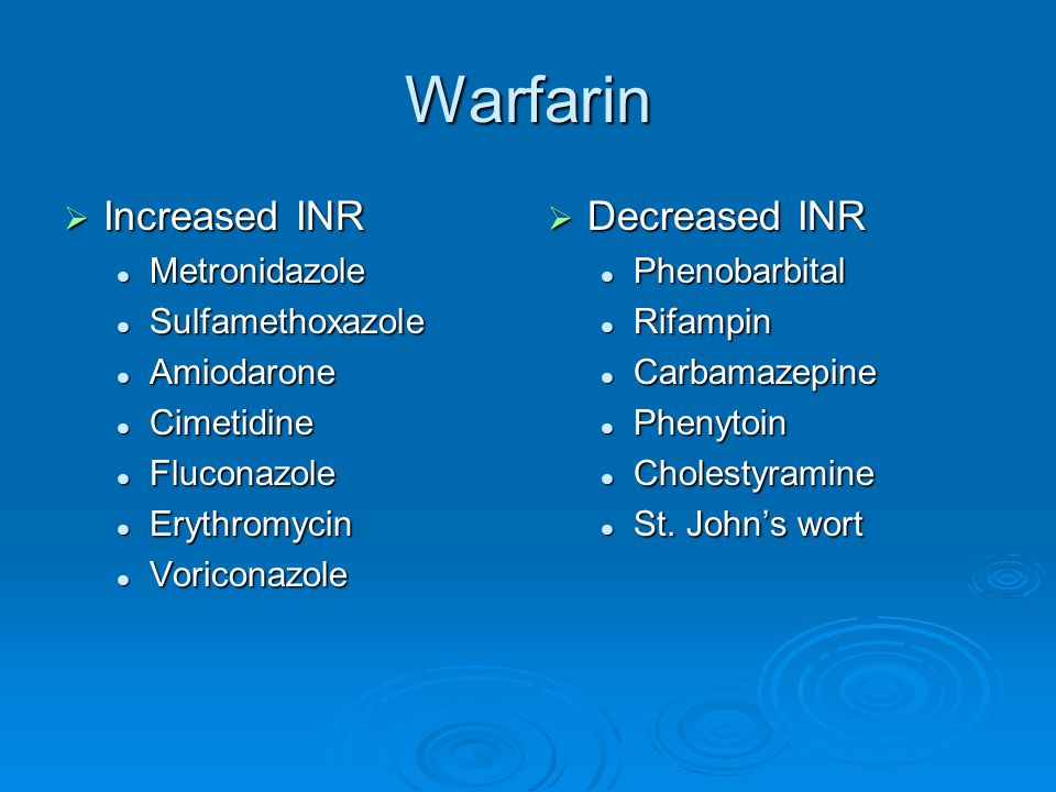Erythromycin warfarin 6 mg