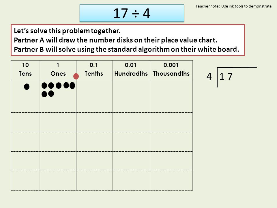 Draw Number Disks On The Place Value Chart