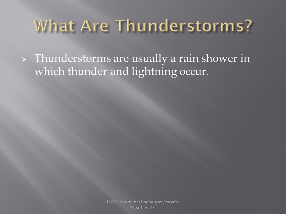 natures delivery system thunderstorms are usually a rain shower