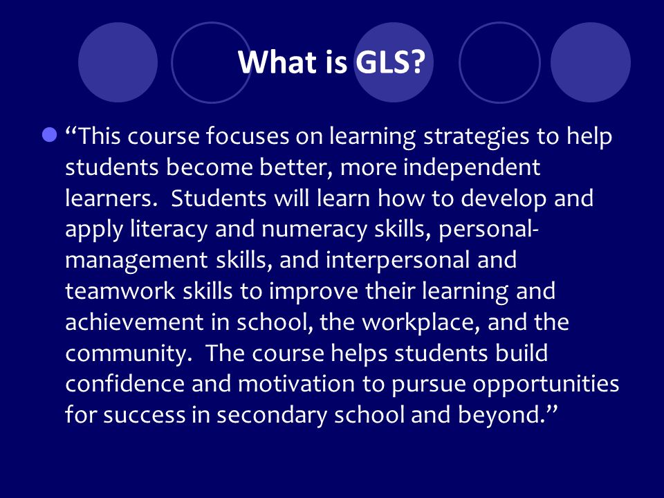 What is GLS.