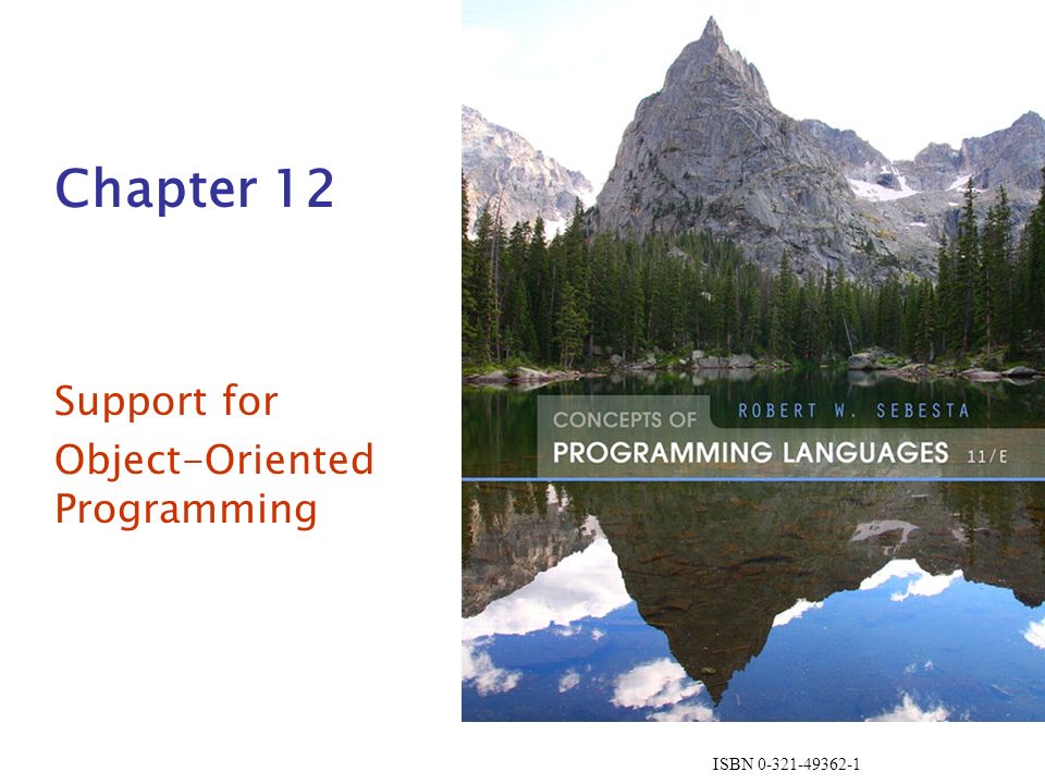 ISBN Chapter 12 Support for Object-Oriented Programming. - ppt download