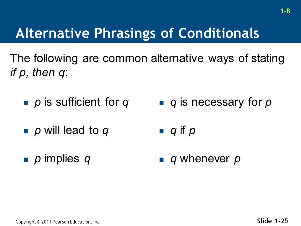 1-B Copyright © 2011 Pearson Education, Inc.