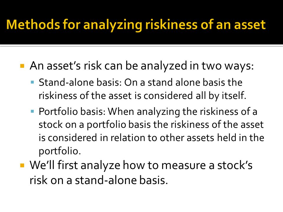 CHAPTER Investors like returns and dislike risk; hence, they will invest in  risky assets only if those assets offer higher expected returns ppt download