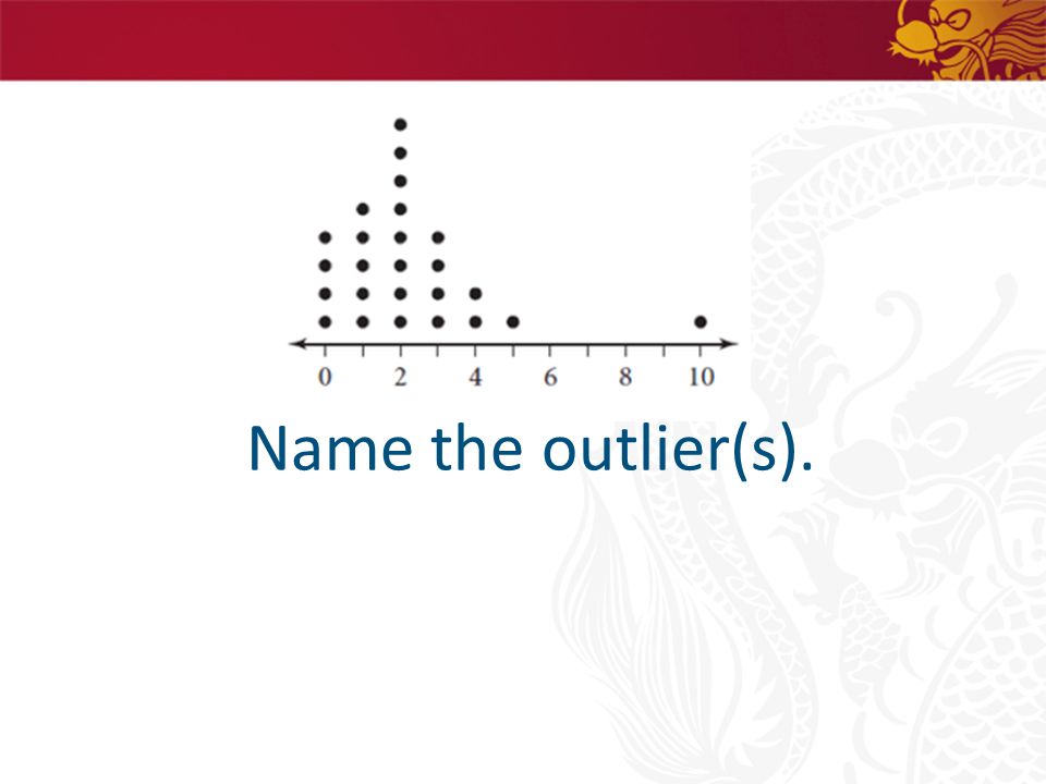 Name the outlier(s).