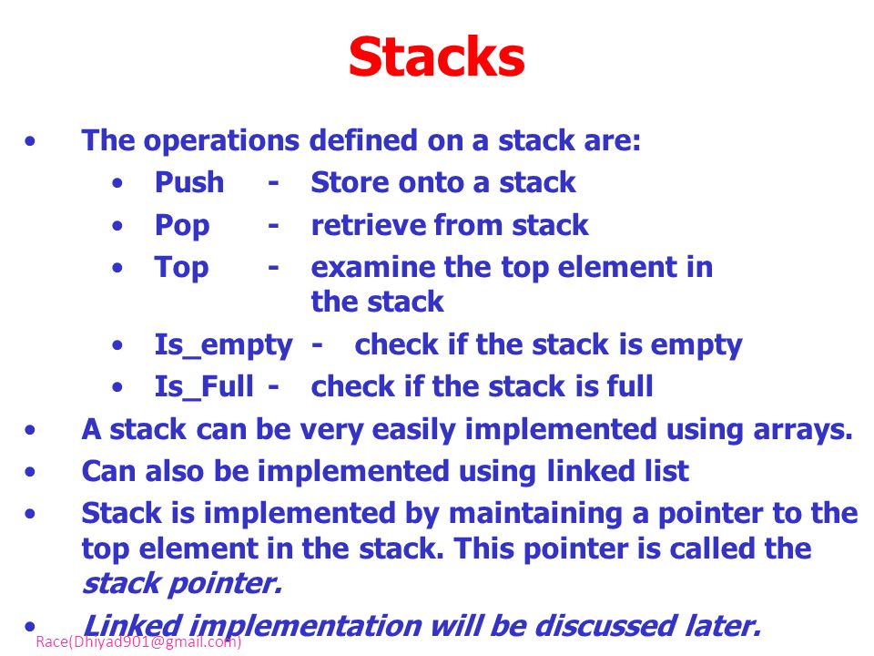 A last-in first-out stack data structure implemented in DNA