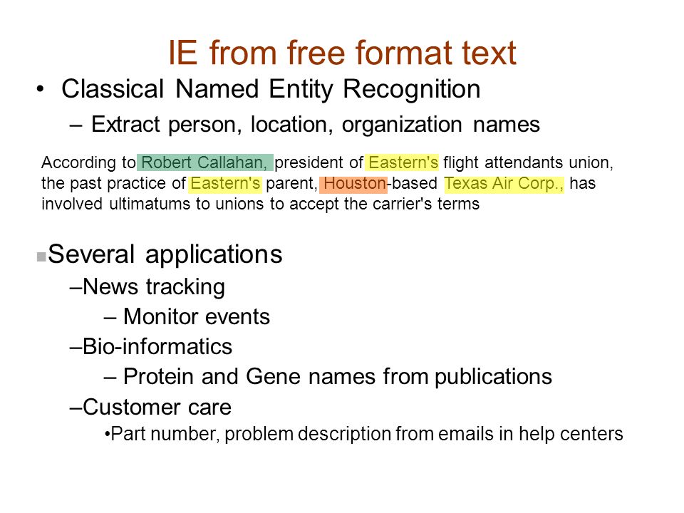 information extraction sunita sarawagi