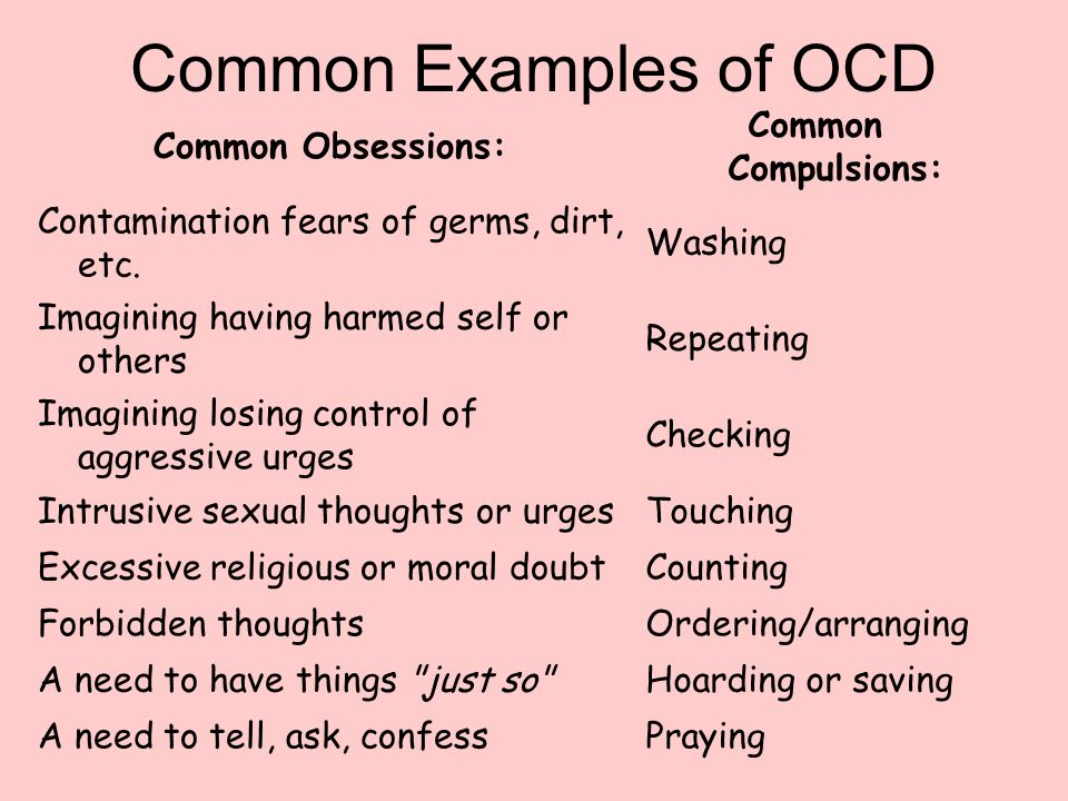 ocd thoughts examples Ocd thoughts examples.