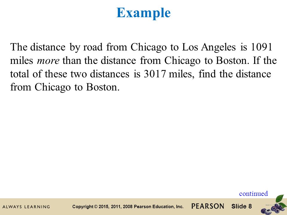 Slide 1 Copyright © 2015, 2011, 2008 Pearson Education, Inc. Chapter 2 Solving Equations and