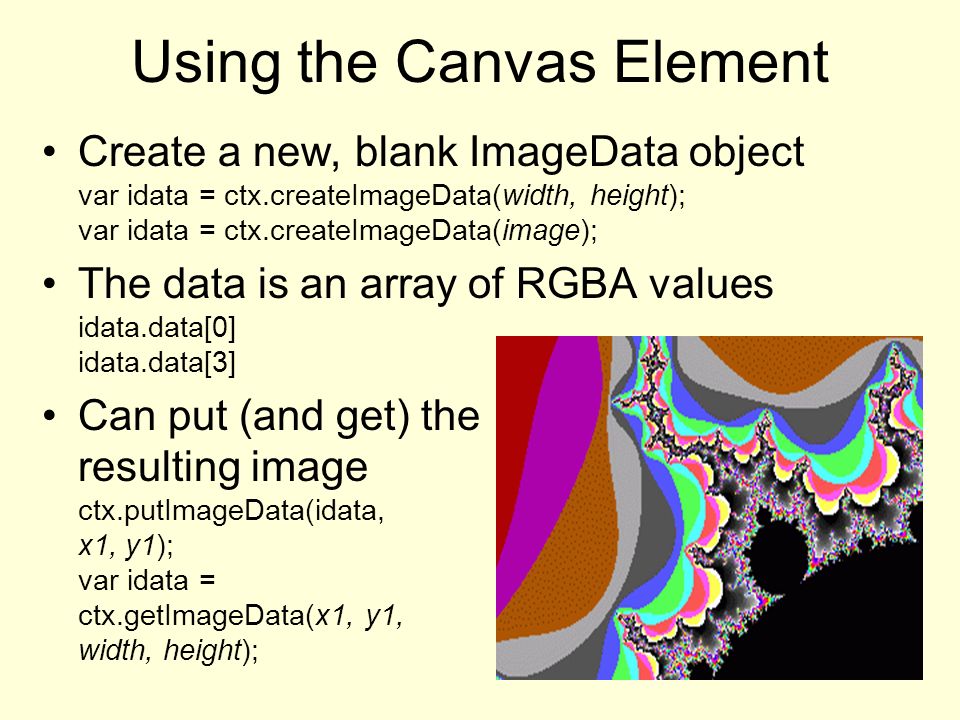 Intro to the Canvas Canvas is an HTML5 element If you see this