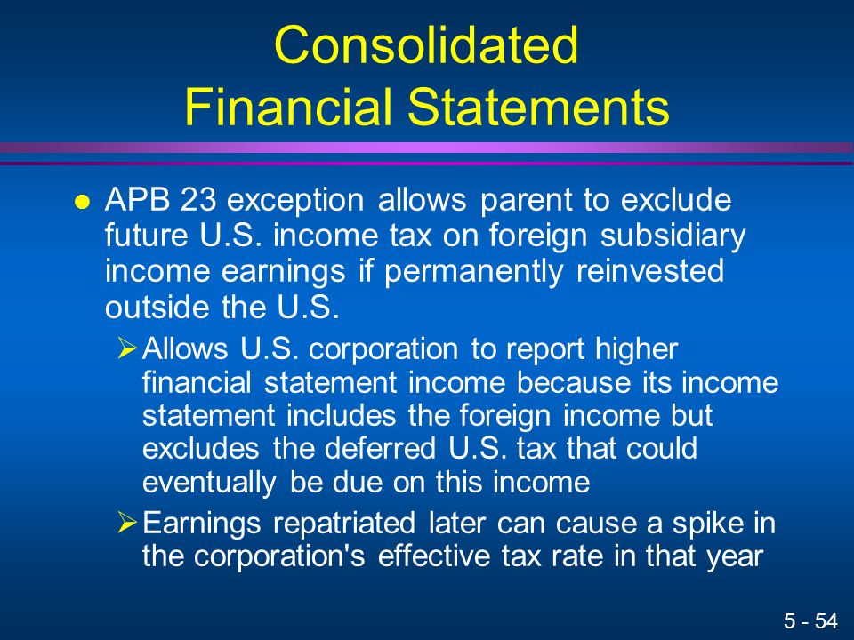 Consolidated Financial Statements Under FAS 109, income tax expense reported on consolidated financial statements should include the total of all federal, state, local, and foreign income taxes including both current and deferred income taxes